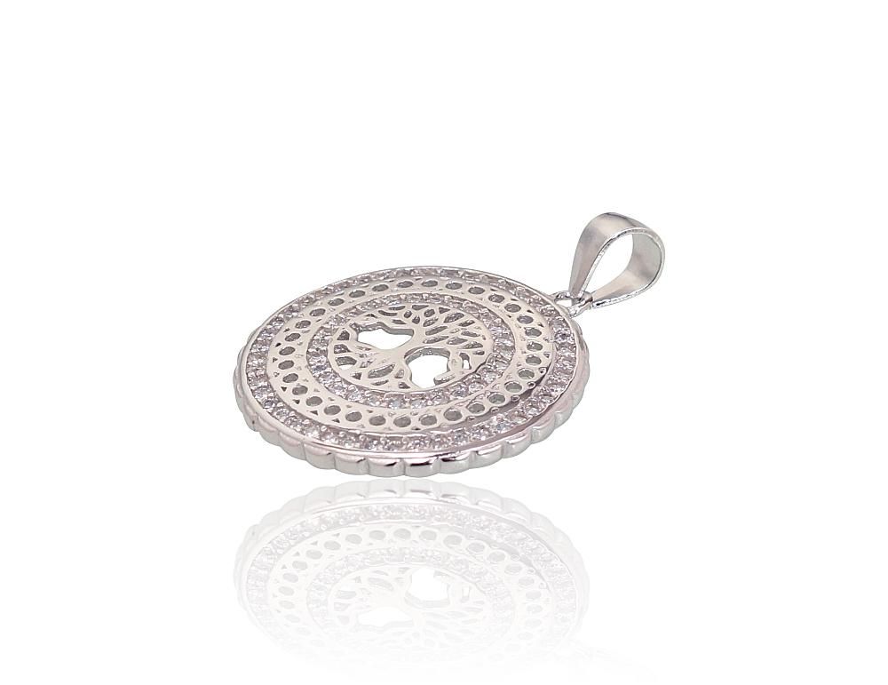 Silver Pendant A2301765PRhGrCZ