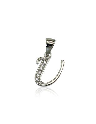 Silver Letter A2300166PRhGrCZ Silver Letter A2300166PRhGrCZ