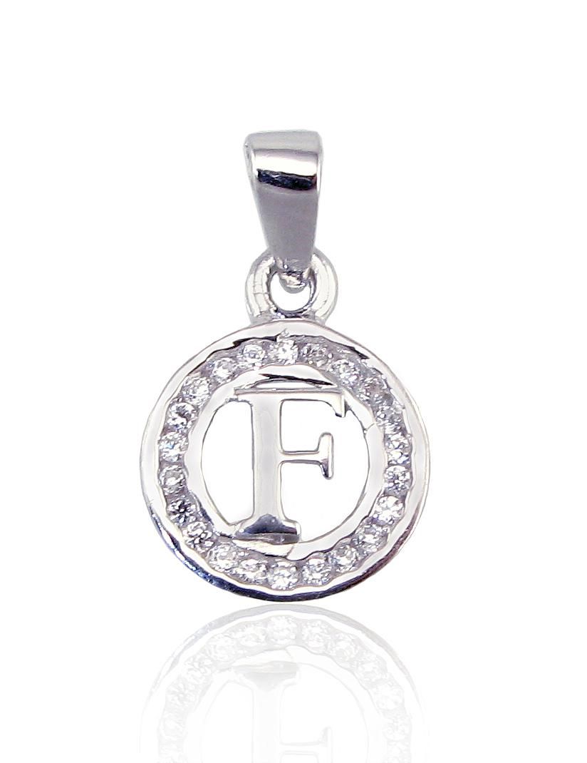 Silver Letter A2300327PRhGrCZ