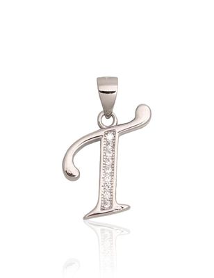 Silver Letter A2301623PRhGrCZ