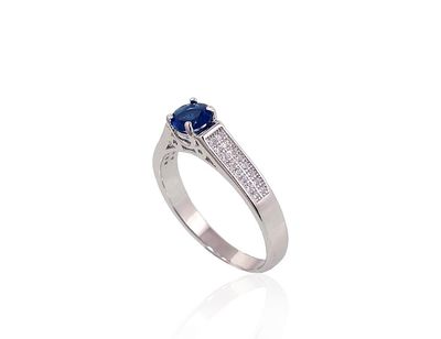 Silver ring A2101649PRhGrCZCZB
