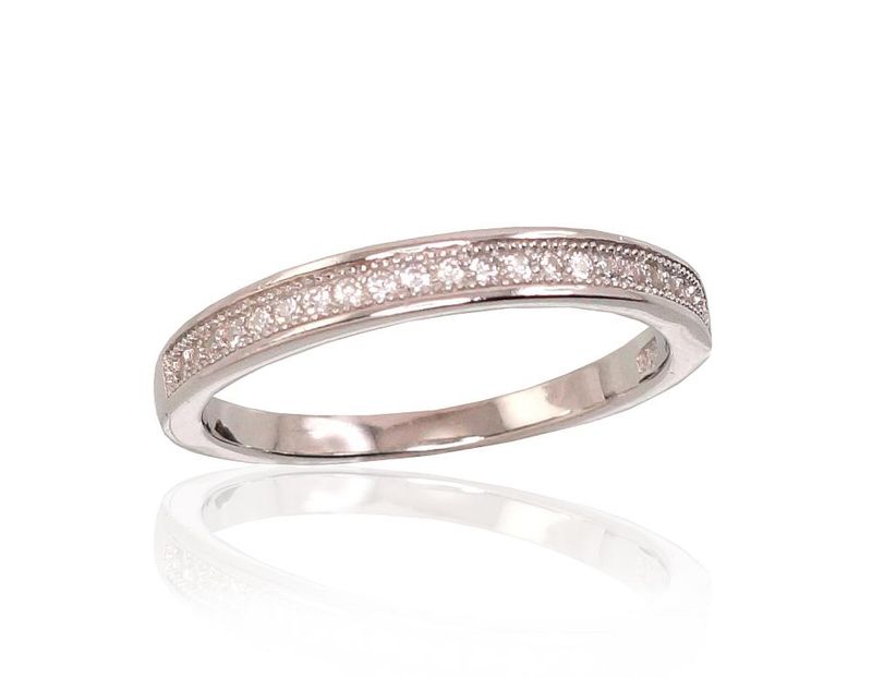 Silver Ring A2101478PRhGrCZ