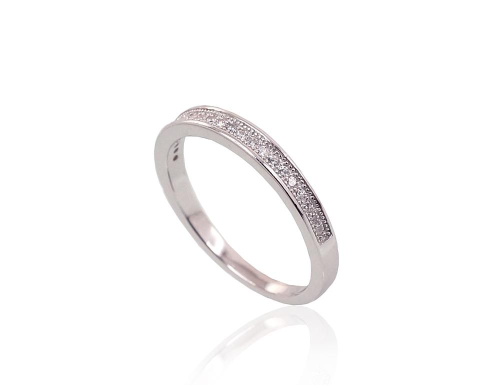 Silver Ring A2101478PRhGrCZ