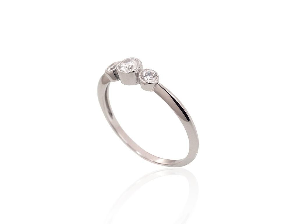 Silver Ring A2101473PRhGrCZ