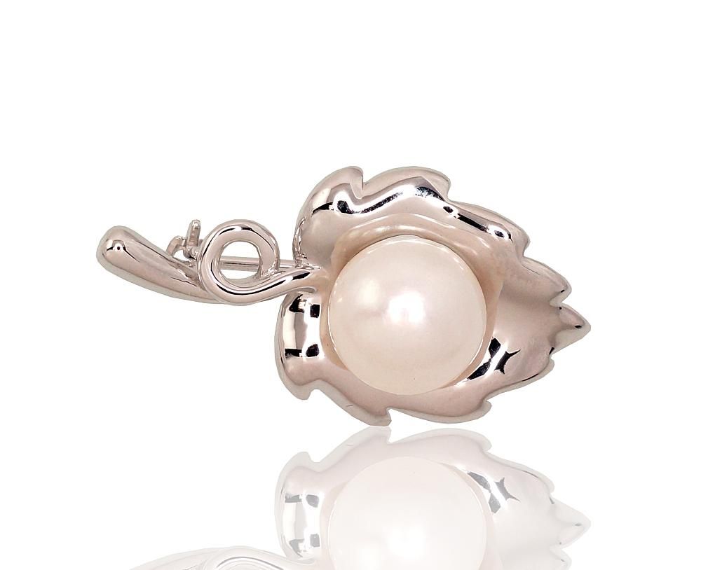 Silver brooch A2920177PRhGrPE