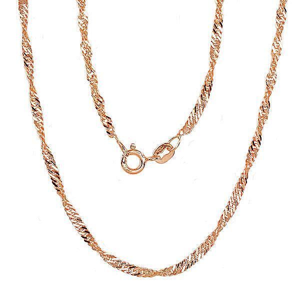Gold Plated Silver Chain A2400071PAuR