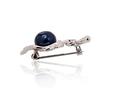 Silver Brooch A2920177PRhGrPEBK