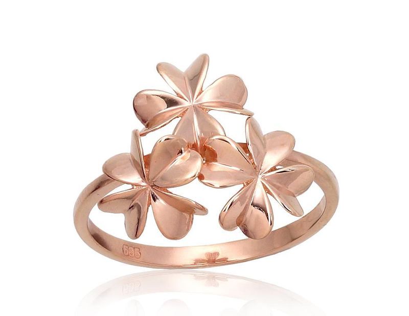 Flower Gold Ring for Women A1101000AuR Flower Gold Ring for Women A1101000AuR