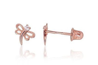 Dragonfly Earrings with Screw Clasp A1200486AuRCZ Dragonfly Earrings with Screw Clasp A1200486AuRCZ