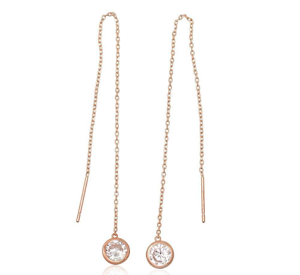 Chain Earrings A1201129AuRCZ