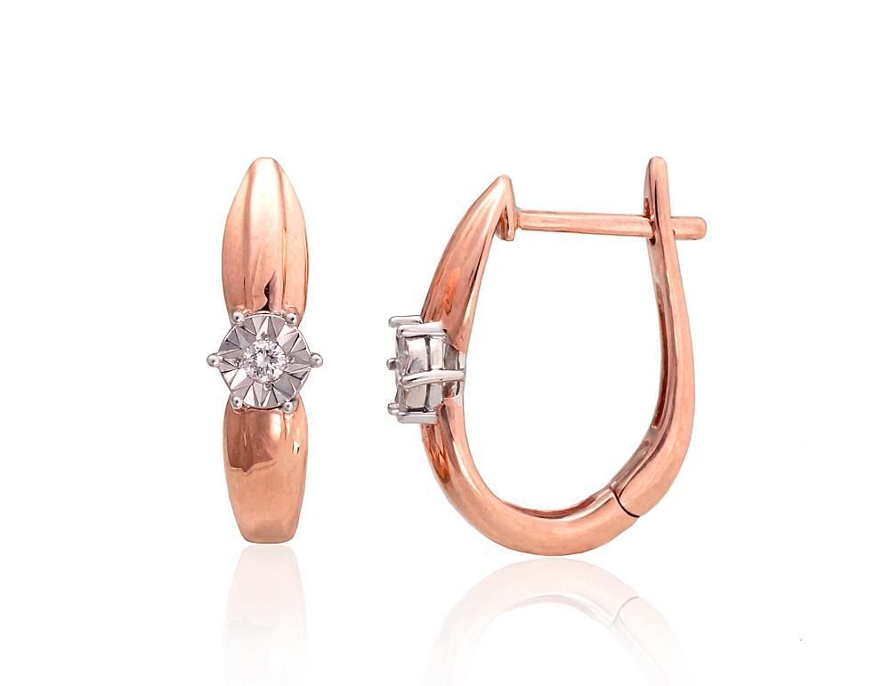 Luxury earrings with diamonds A1201412AuRAuWDI