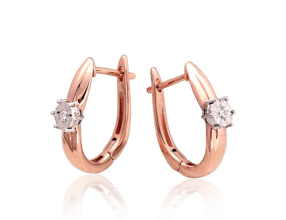 Luxury earrings with diamonds A1201412AuRAuWDI