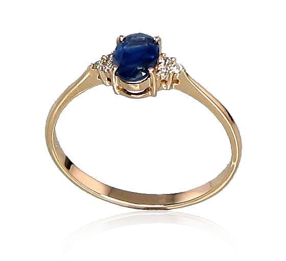 With Gemstone Gold Ring A1100091AuRPRhWDISA