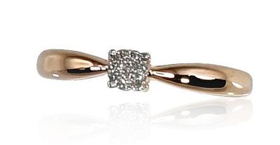 Mit Edelsteinen, für Damen, mit Öse, Diamant, Metall Gold, 585, Modell 1100187(Au-R+P…