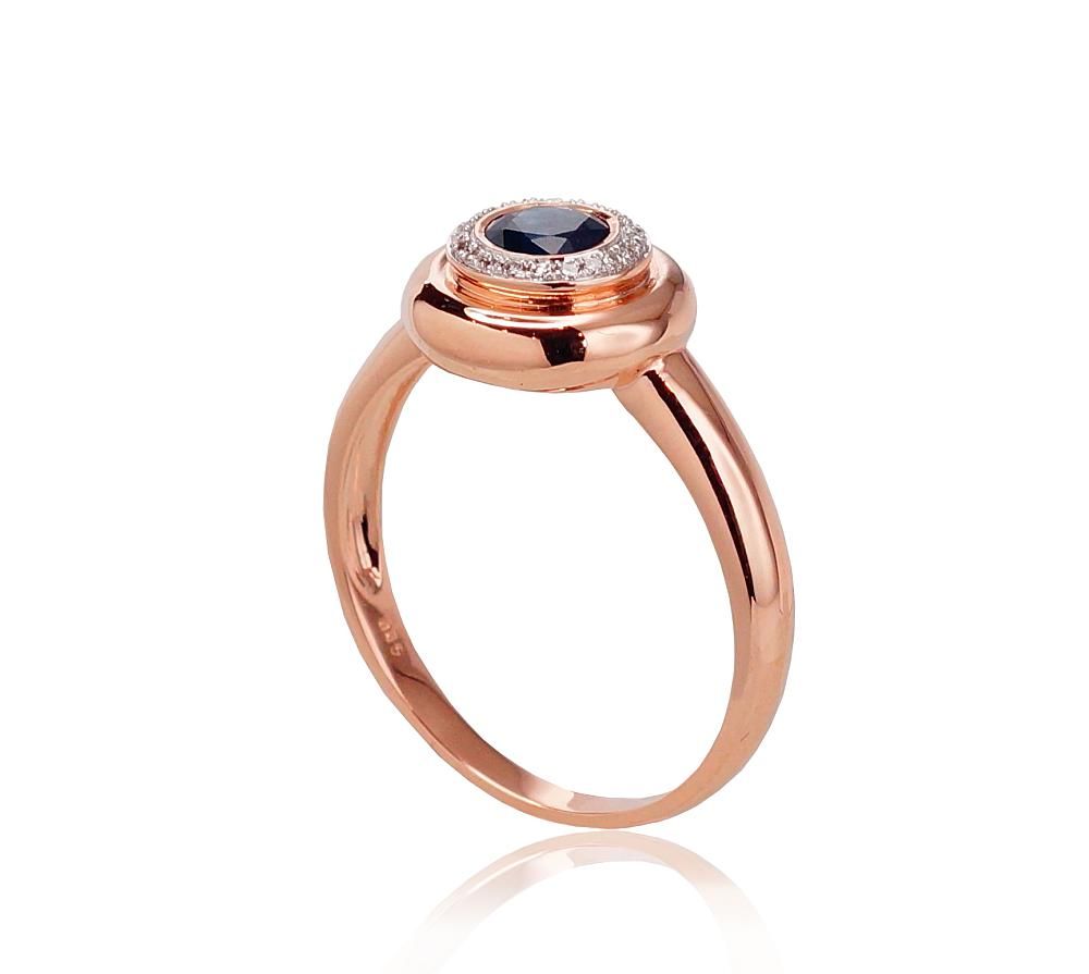 With Gemstone Gold Ring A1100524AuRPRhWDISA