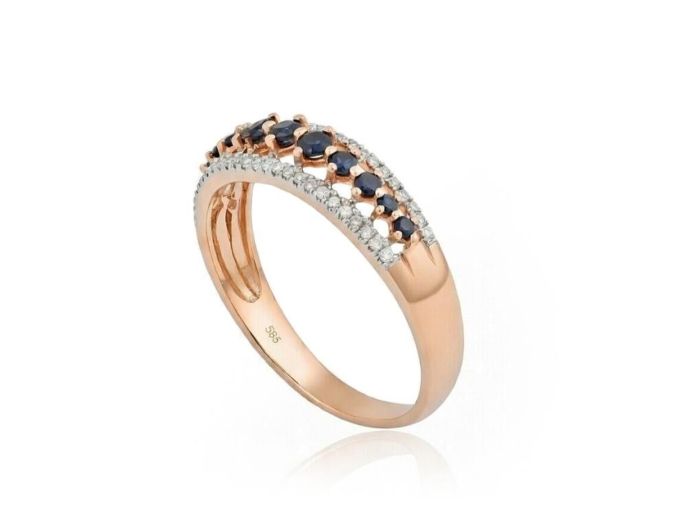 With Gemstone Gold Ring A1100189AuRPRhWDISA