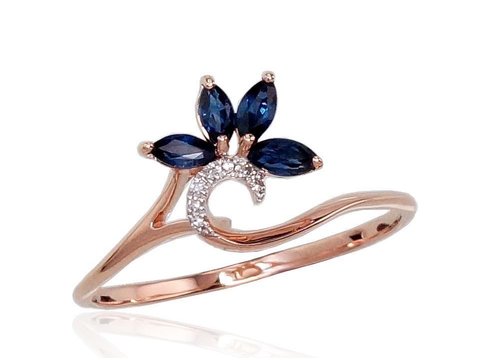 With Gemstone Gold Ring A1100421AuRPRhWDISA