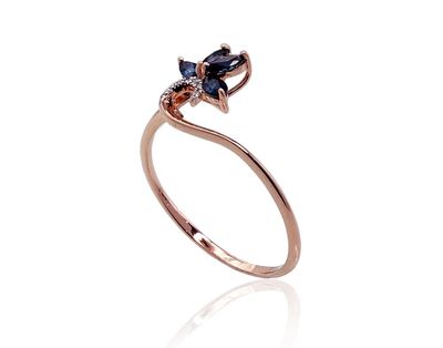 With Gemstone Gold Ring A1100421AuRPRhWDISA