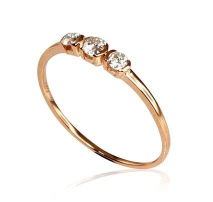 With Gemstone Gold Ring A1100160AuRDI