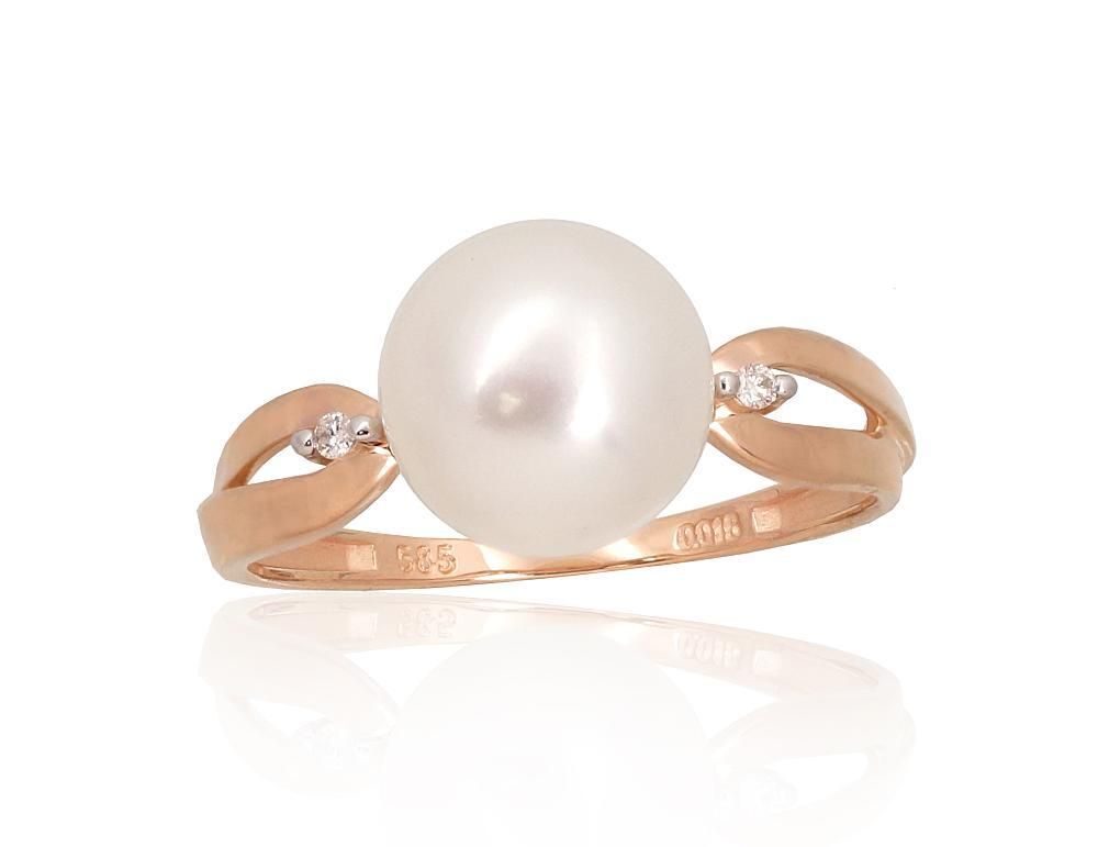 Ring with diamond and pearl A1101117ADP