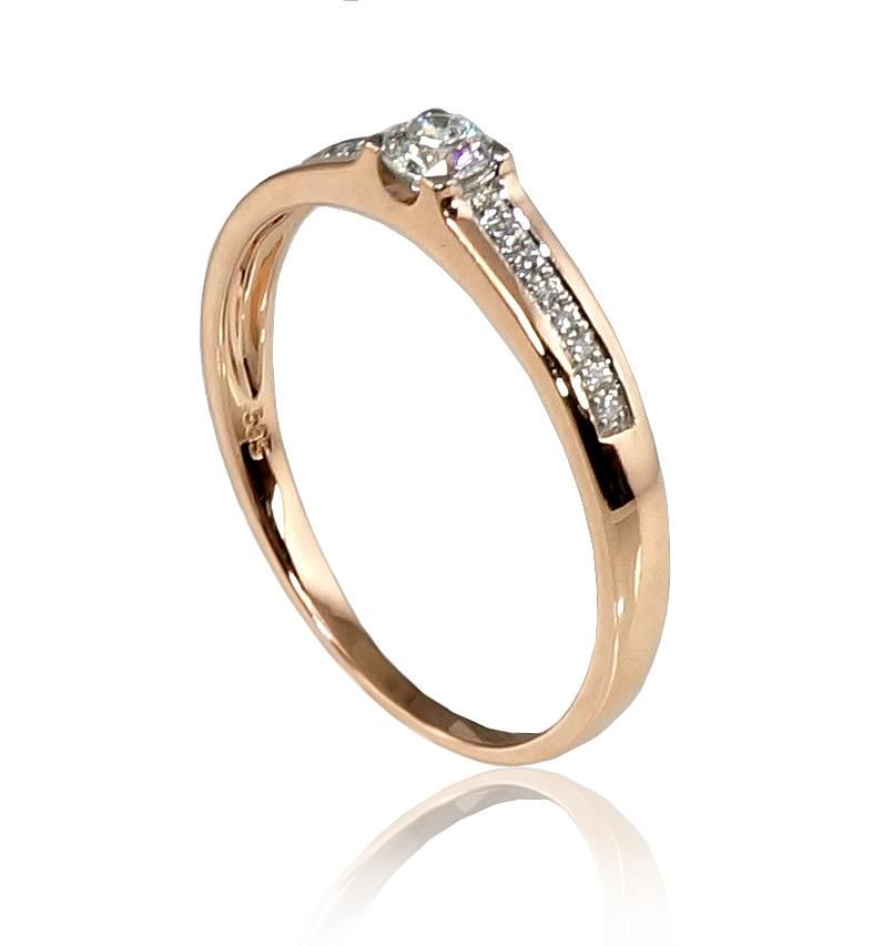 Gold Engagement Ring A1100190AuRPRhWDI
