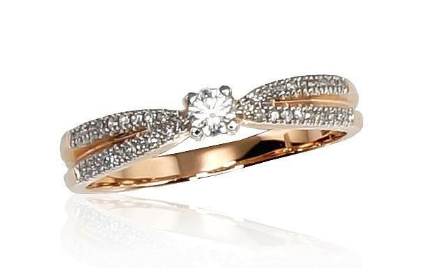 Diamond Engagement Ring A1100191AuRPRhWDI