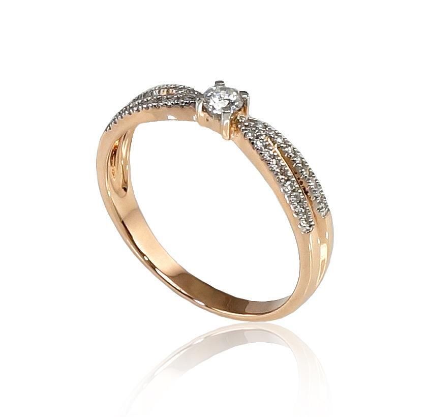 Diamond Engagement Ring A1100191AuRPRhWDI