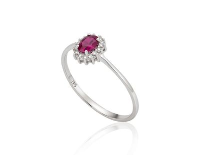 With Gemstone Gold Ring A1100100AuWDIRB