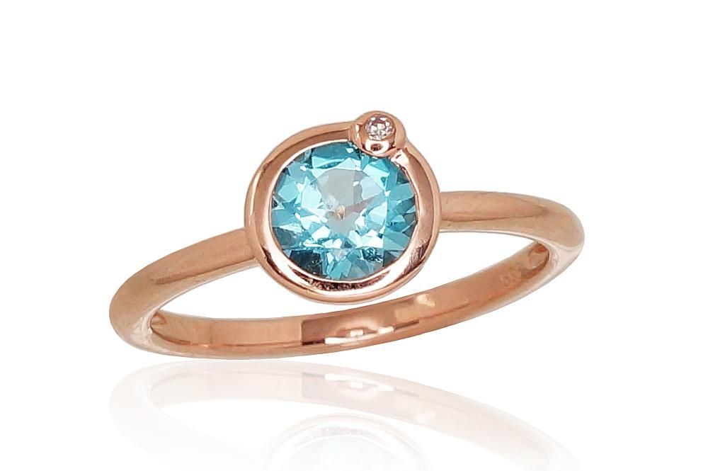 With Gemstone Gold Ring A1100810AuRDITZB