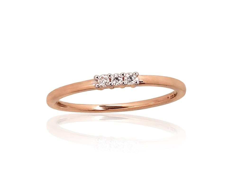 Diamond Gold Ring A1101014AuRPRhWDI