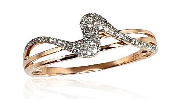 With Gemstone Gold Ring A1100201AuRPRhWDI