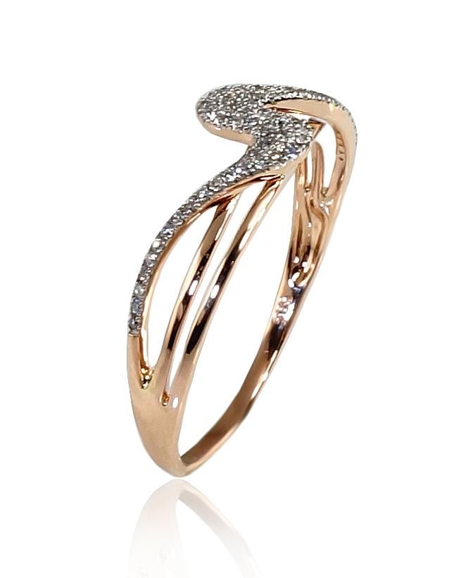 With Gemstone Gold Ring A1100201AuRPRhWDI