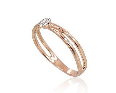 Mit Edelsteinen, für Damen, mit Öse, Diamant, Metall Gold, 585er Feingehalt, Modell 1100691(Au-R+P…