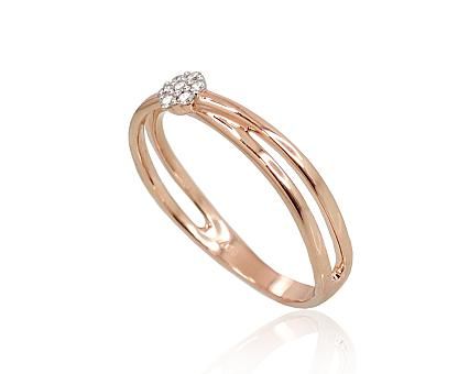 With Gemstone Gold Ring A1100691AuRPRhWDI