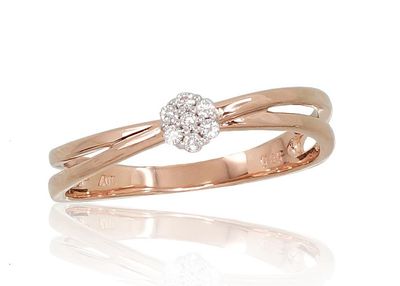 Mit Edelstein-Goldring A1100691AuRPRhWDI