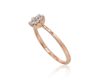 Mit Edelsteinen, für Damen, mit Öse, Diamant, Metall Gold, 585, Modell 1100692(Au-R+P…