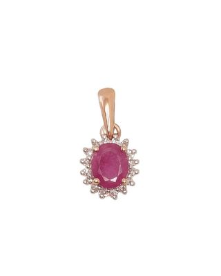 Gemstone pendant A1300178AuRPRhWDIRB
