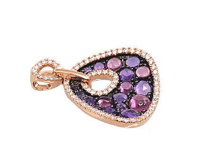 Mit Edelsteinen, für Damen, mit Öse, Diamant, Amethyst, Rhodolith, Metall Gold, Punze 585, …