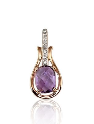 Pendant with Gemstone A1300201AuRPRhWDIAM