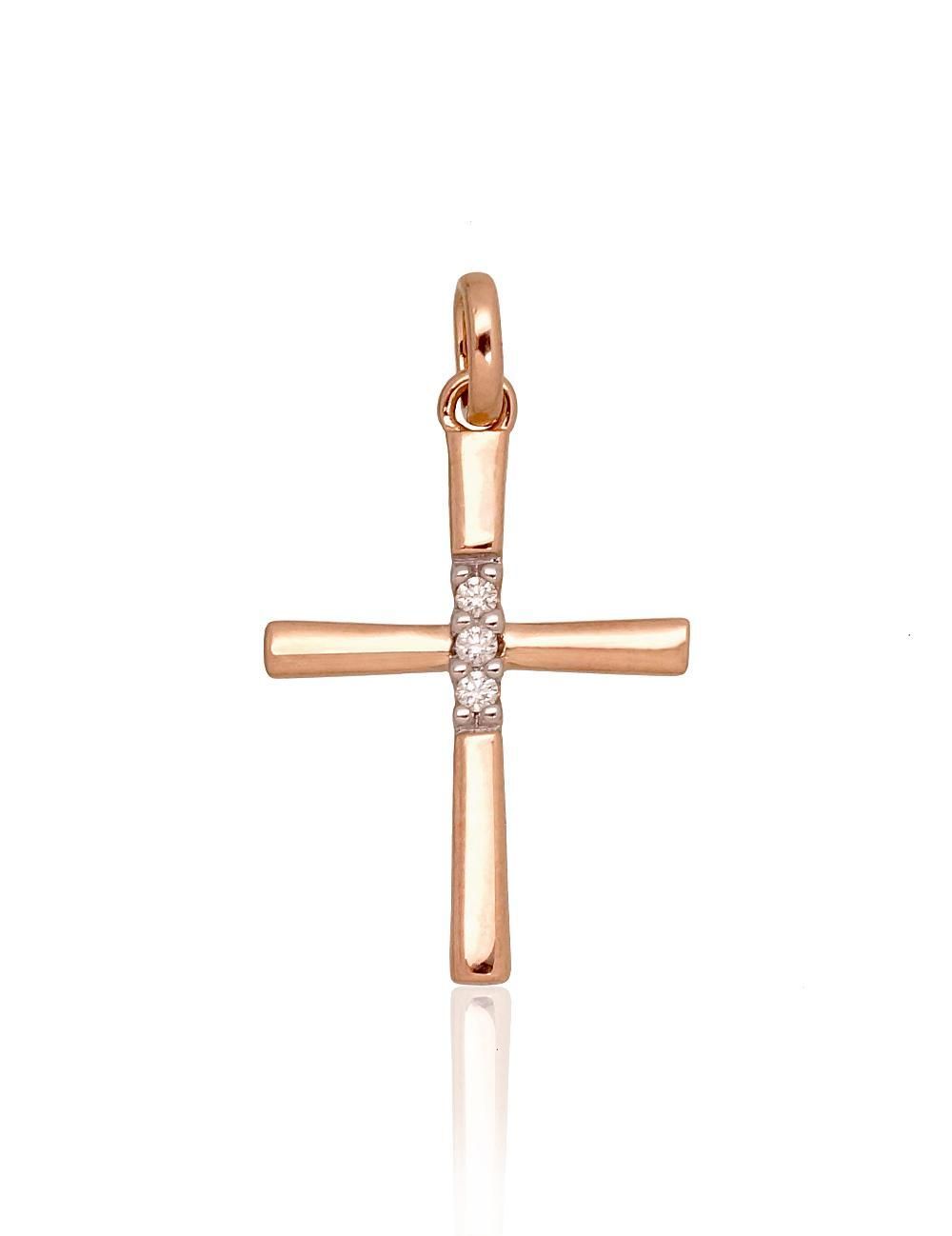 Pendant cross with diamonds A1300518AWD