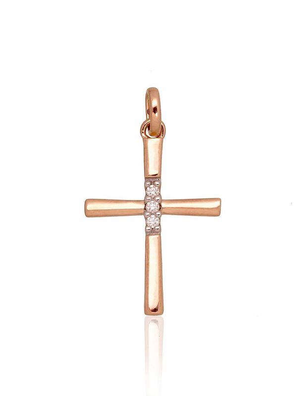 Pendant cross with diamonds A1300518AWD