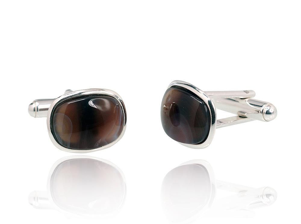 Cufflinks with agate eye - For a real man, model A2940035AG