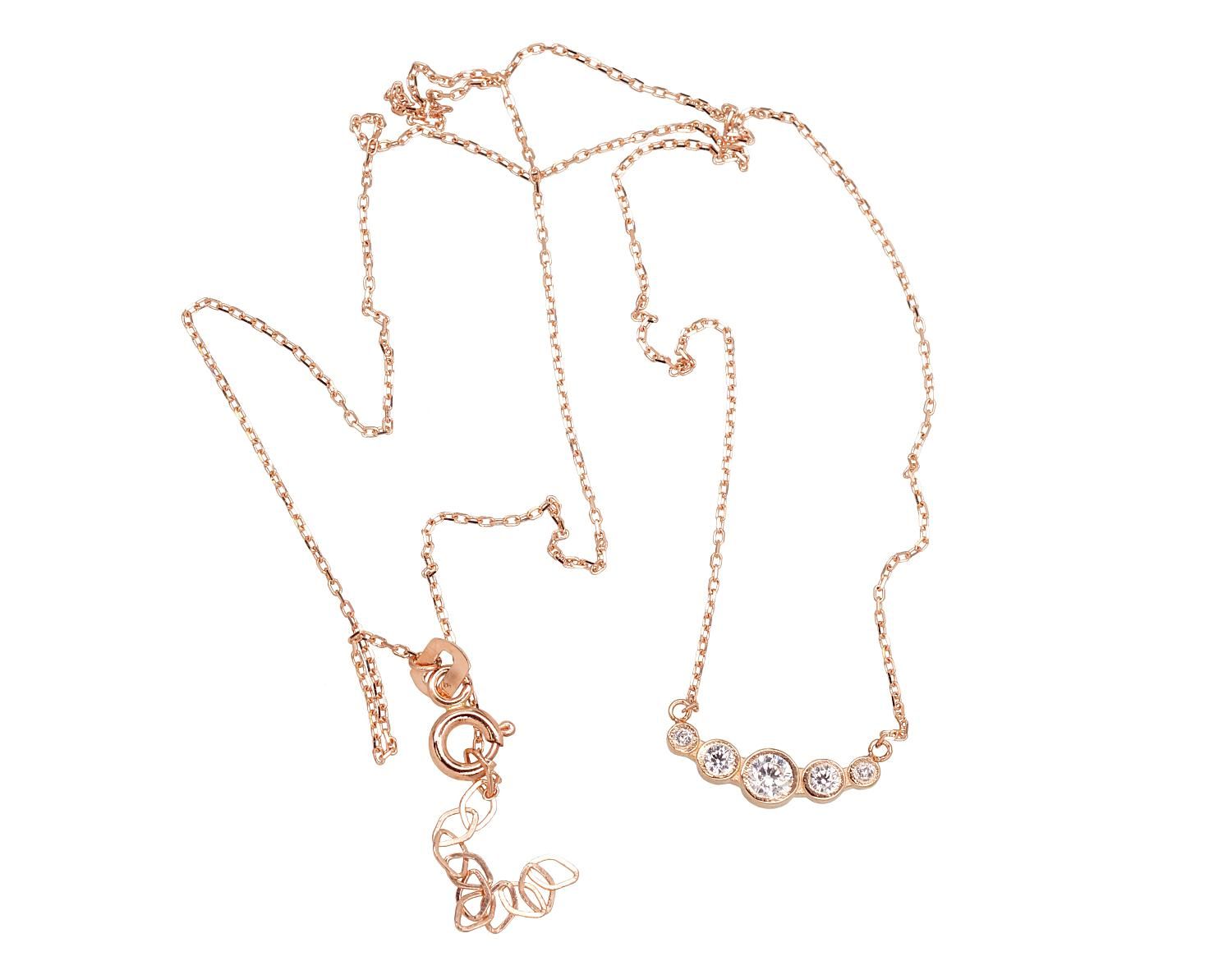 Necklace - necklace Adjustable length A1500048AuRCZ