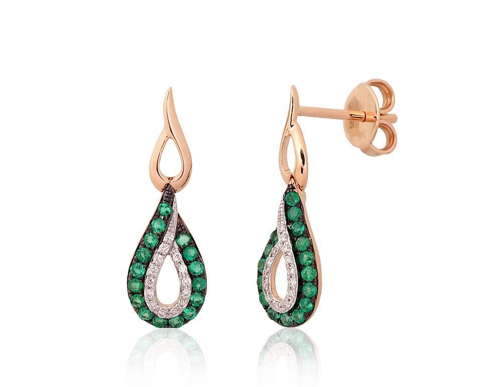 Earring A1201552AuRPRhWPRhBkDIEM