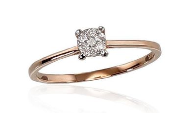 With Gemstone Ring A1100288AuRPRhWDI