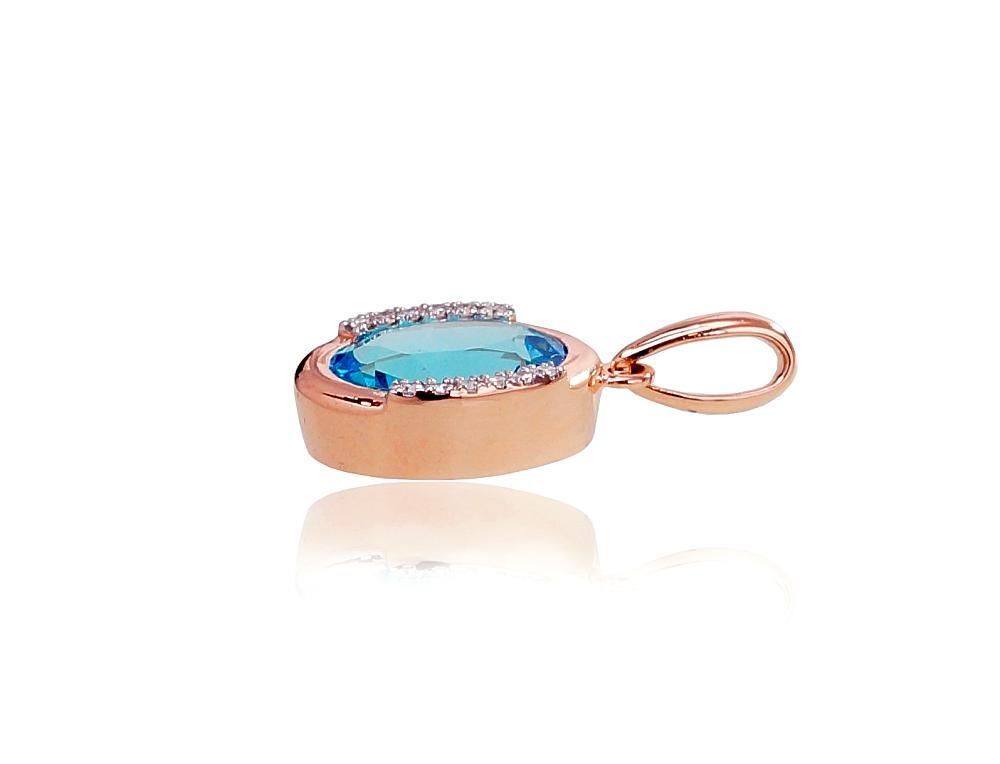 Gemstone pendant A1300413AuRPRhWDITZB