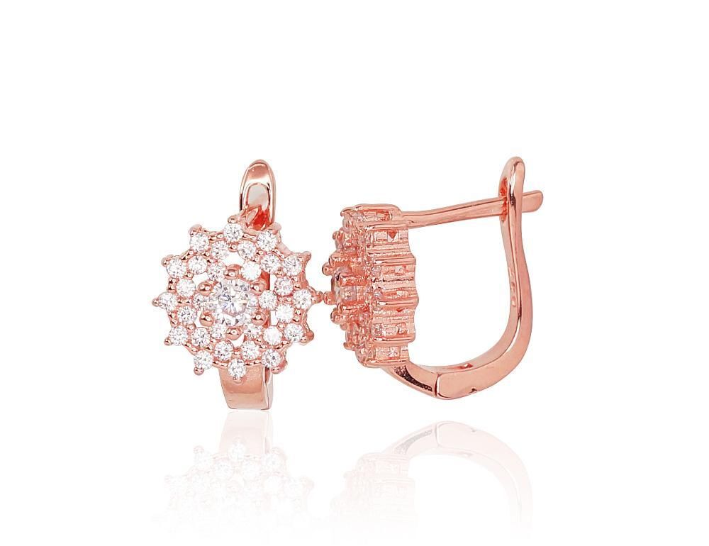 Gold Plated Silver earrrins lever backs A2203114PAuRCZ