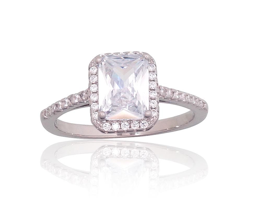 Silver Ring A2101808PRhGrCZ