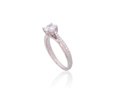 Engagement Silver Ring A2101812PRhGrCZ