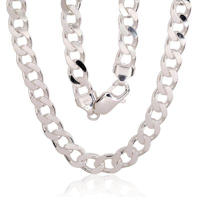 Men's Silver Chain Crochet: Curb, Thickness: 7.5mm